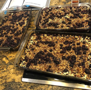 Photo of plant based proteins - blueberry oatmeal bake